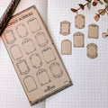 Sticker Adorned Borders-Kraft Sticker Sheet