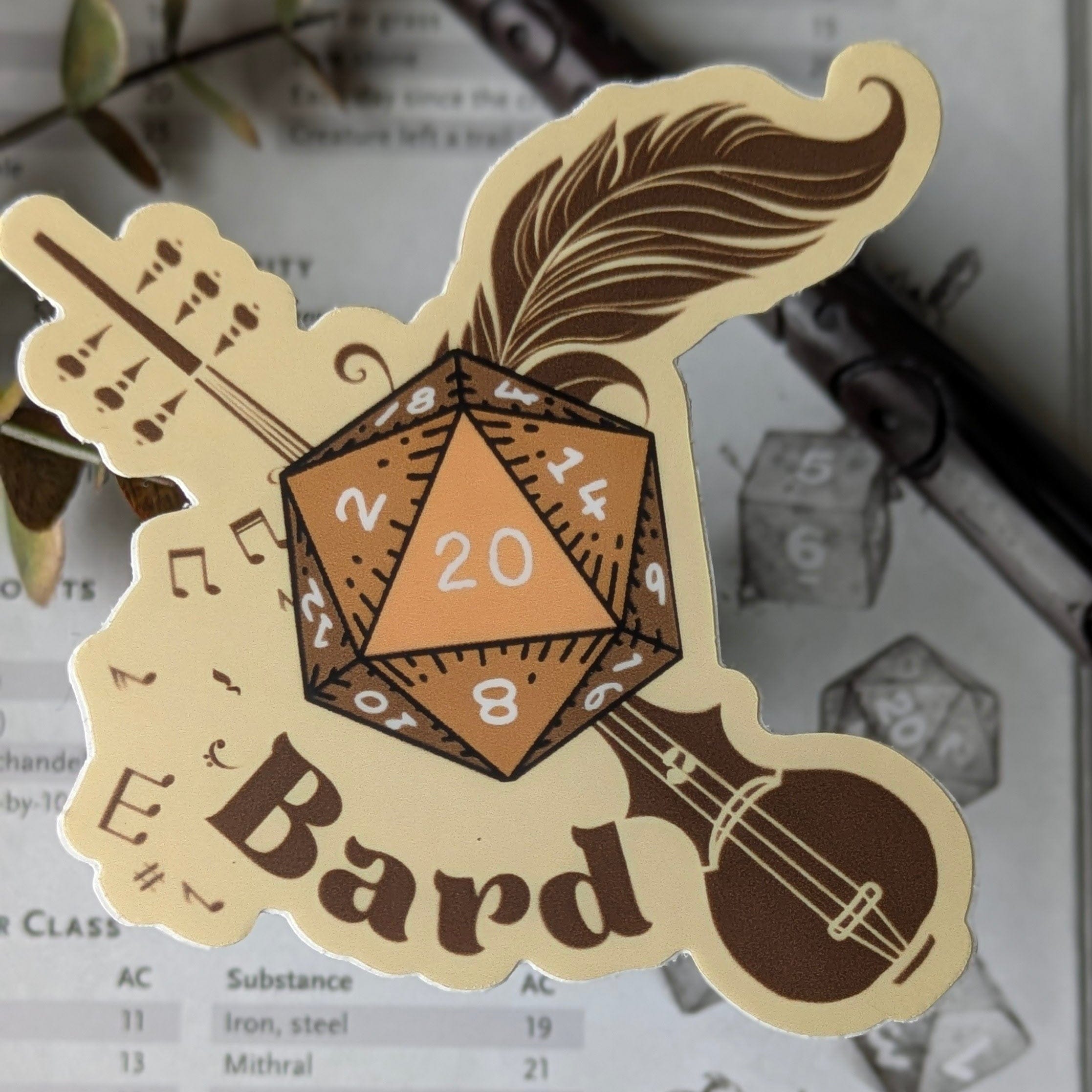 Sticker Bard DnD Sticker
