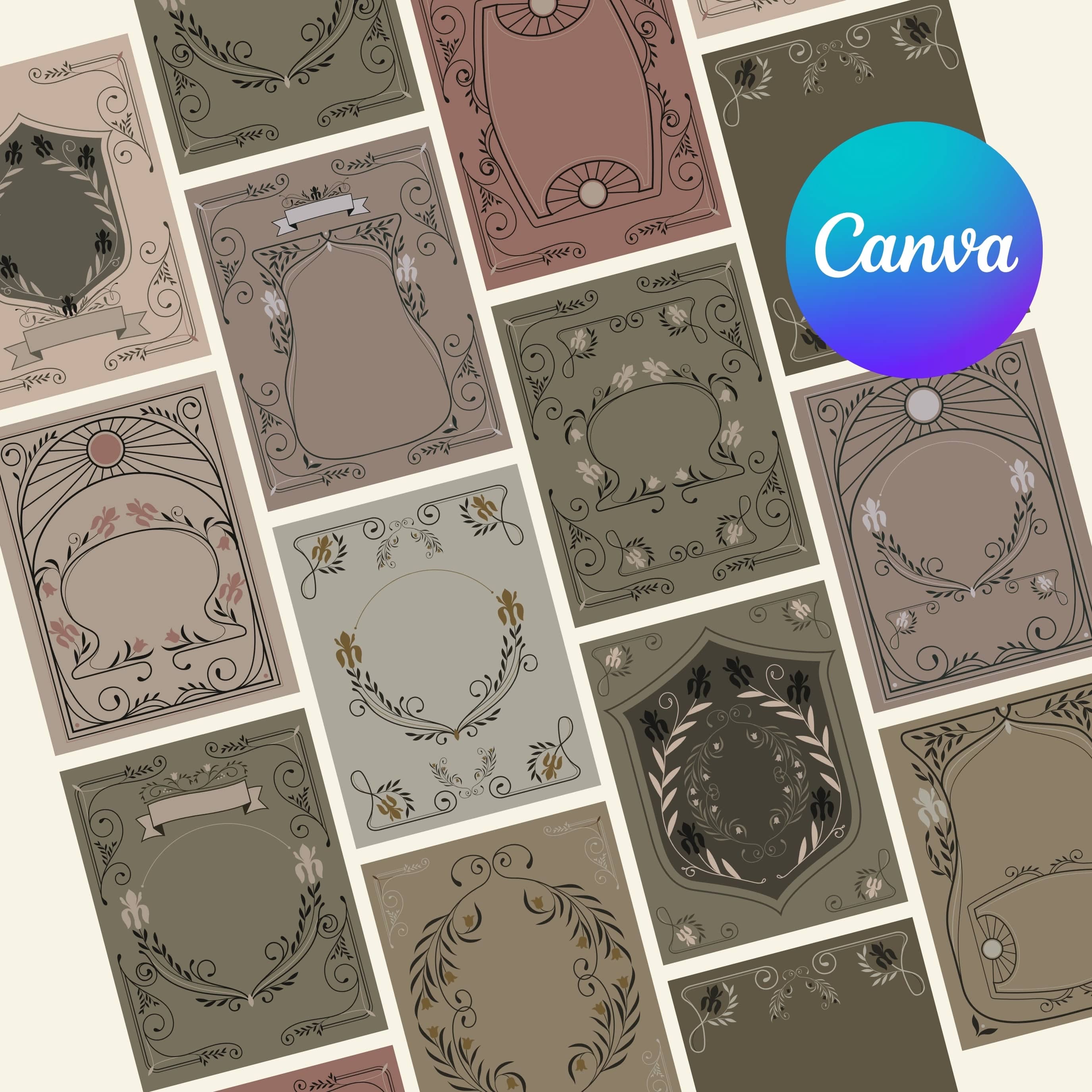 Digital Label Blank Cottagecore Labels