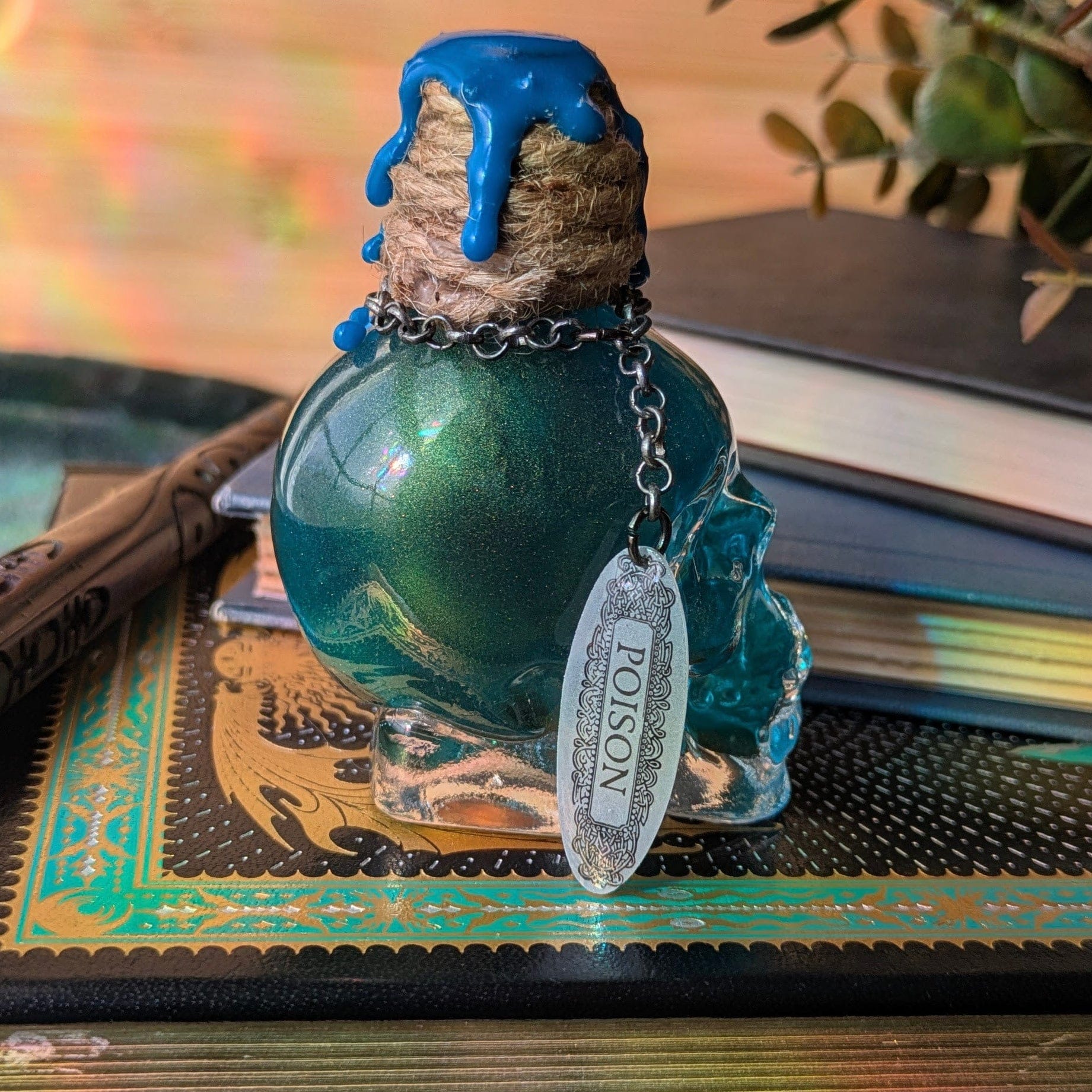 Blue-Bluish Green Poison Skull Color-Changing Potions