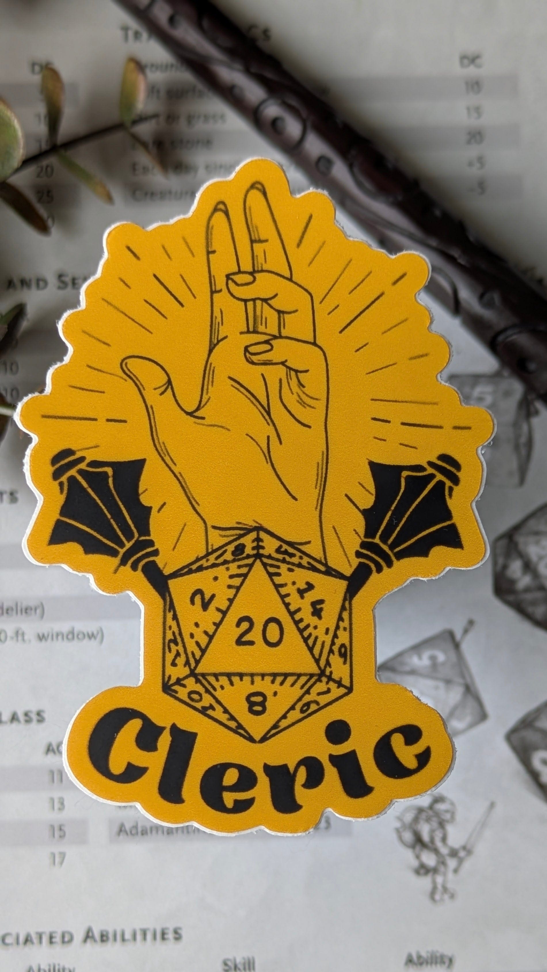 Sticker Cleric DnD Sticker