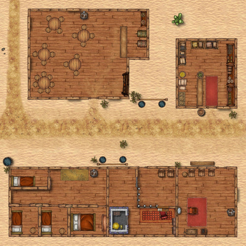 Digital Maps Desert DnD Battle Map
