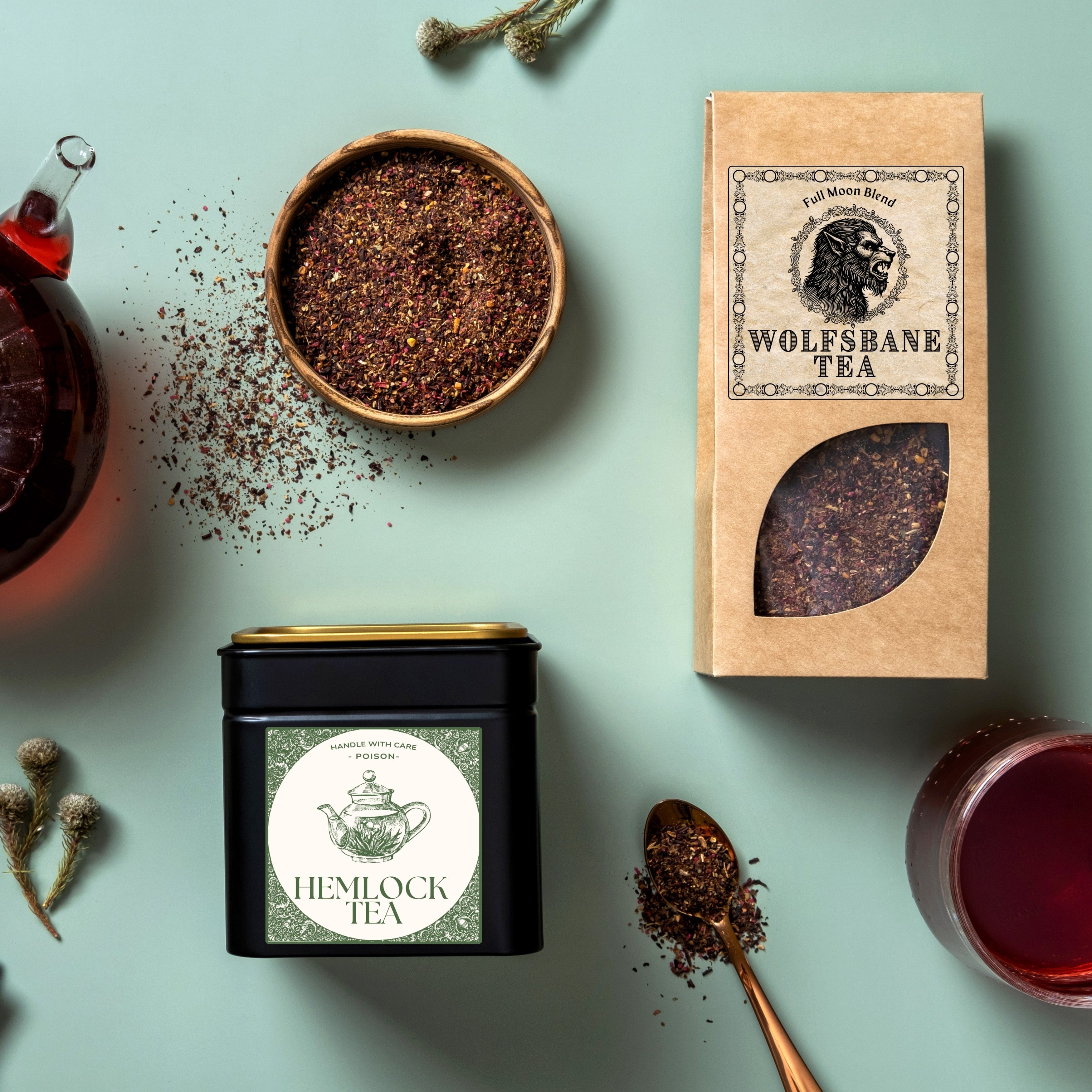 Digital Label Fantasy Tea Labels