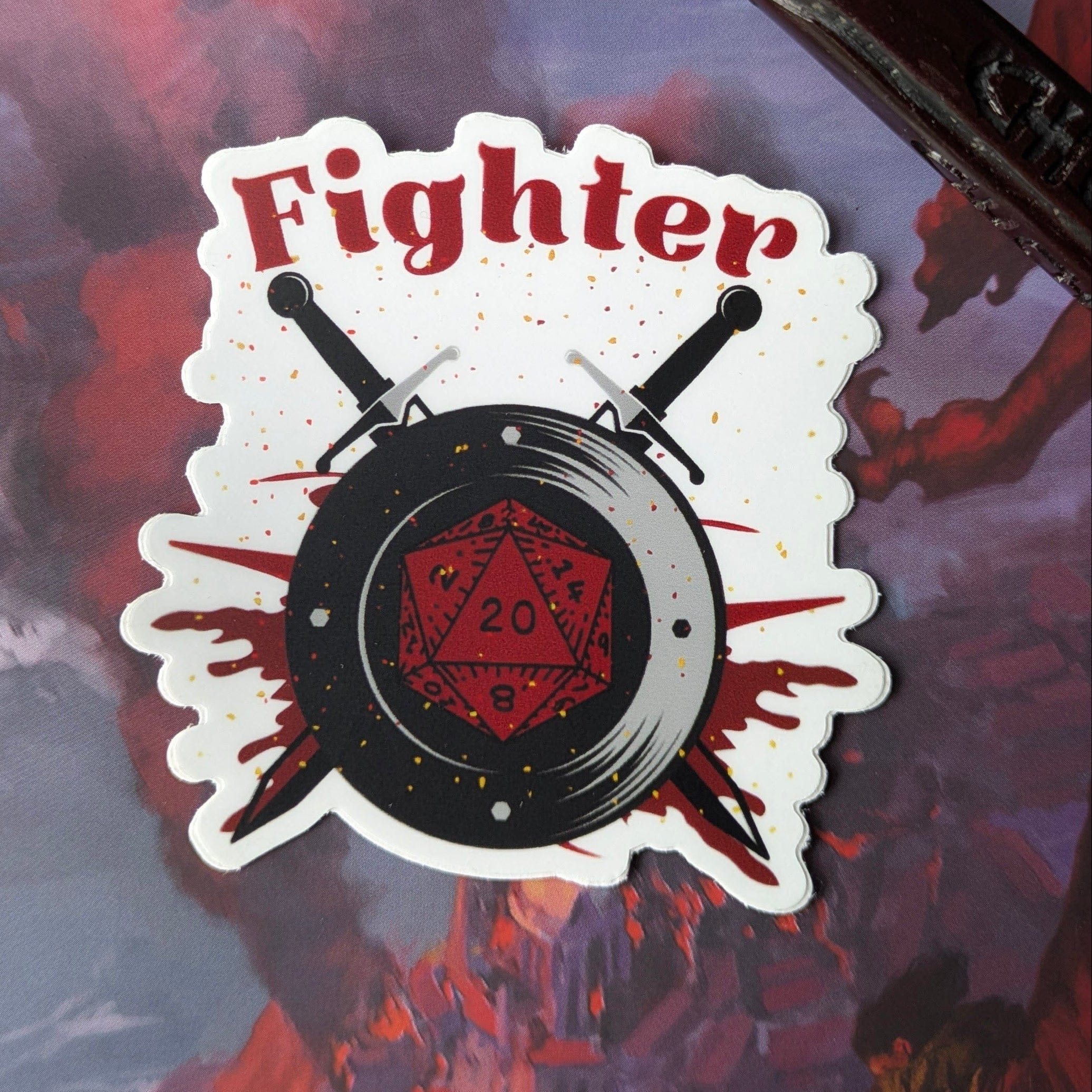 Sticker Fighter DnD Sticker