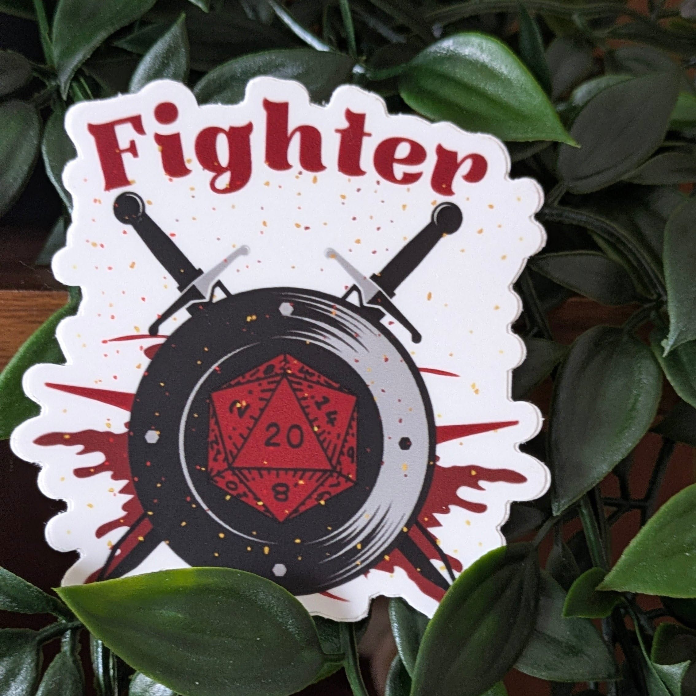 Sticker Fighter DnD Sticker