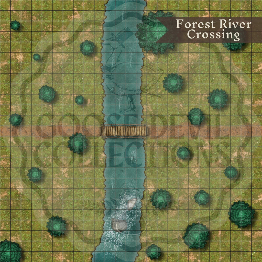 Digital Maps Forest DnD Battle Map