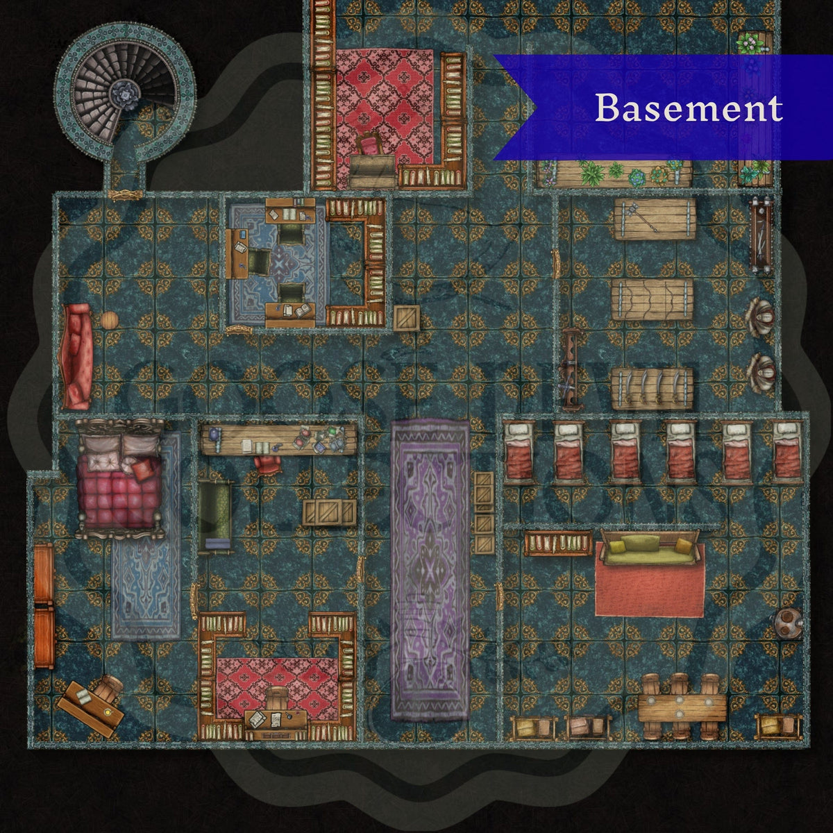 RPG Mansion Battle Map – Goose Devil Collections