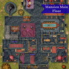 Digital Maps Mansion DnD Battle Map