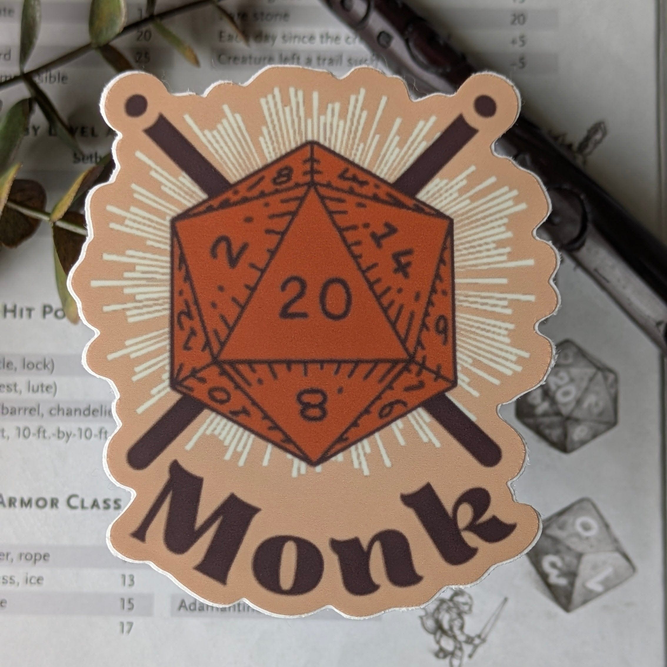 Sticker Monk DnD Sticker