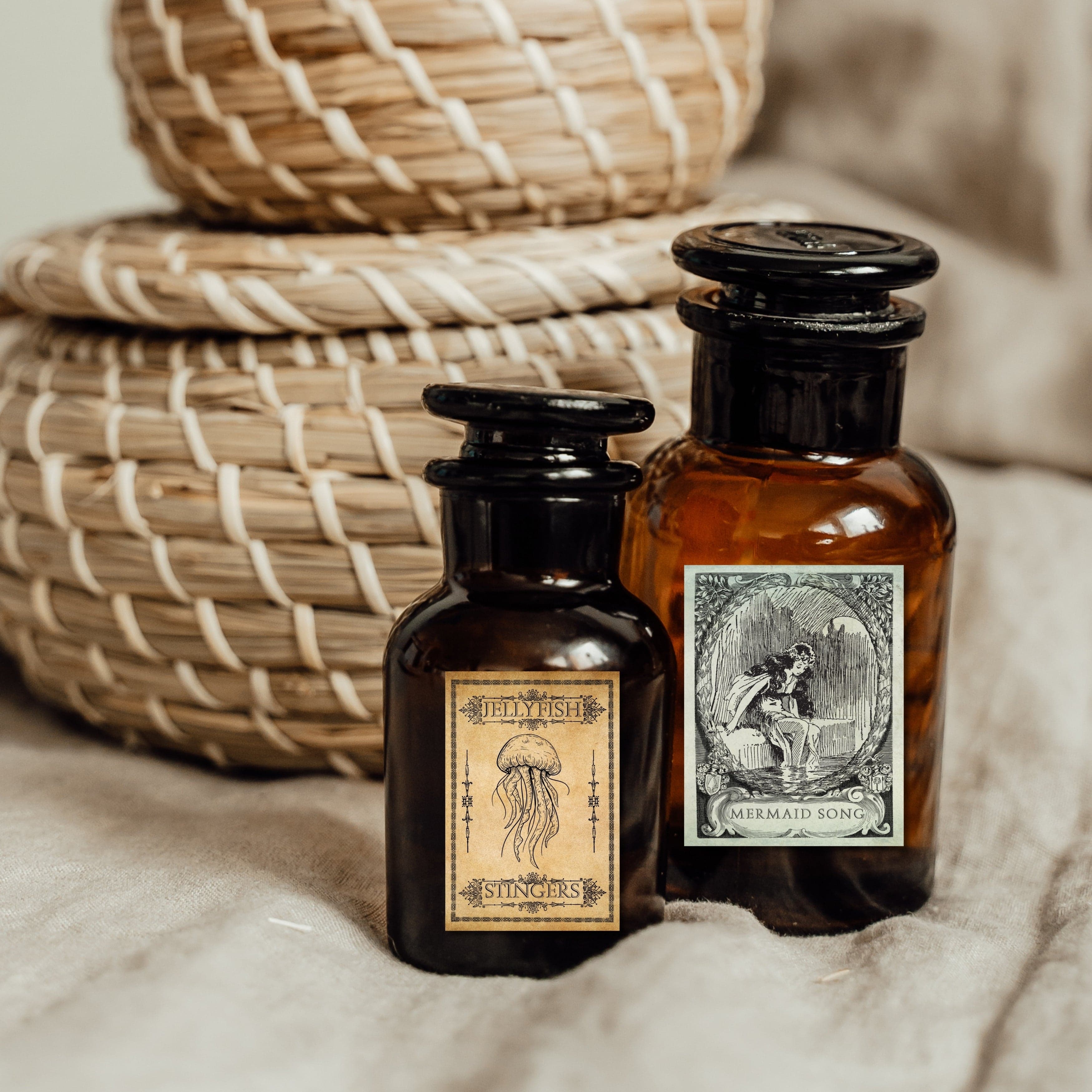 Digital Label Nautical Apothecary Labels