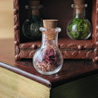 Miniature Purple Grass Dollhouse Potion Bottles-Round– 1:12 Miniature Apothecary Jars