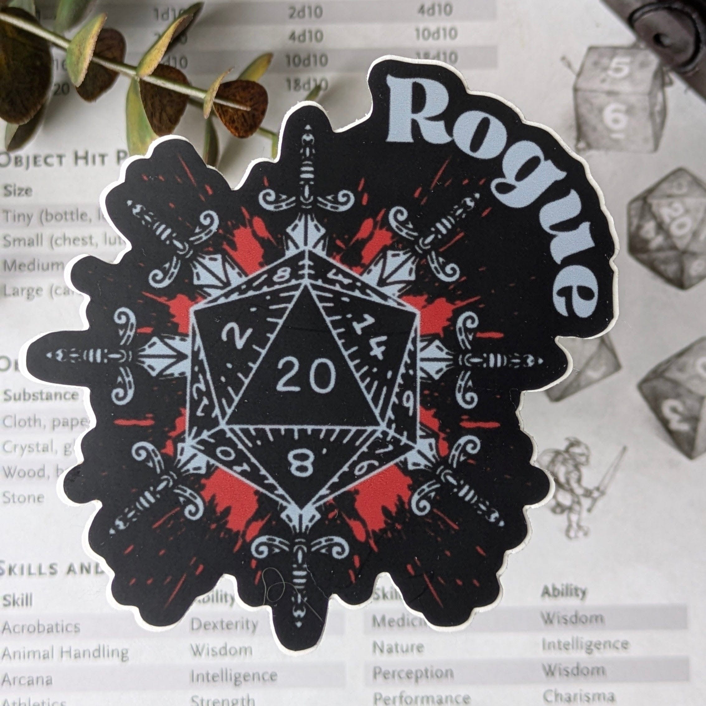 Sticker Rogue DnD Sticker