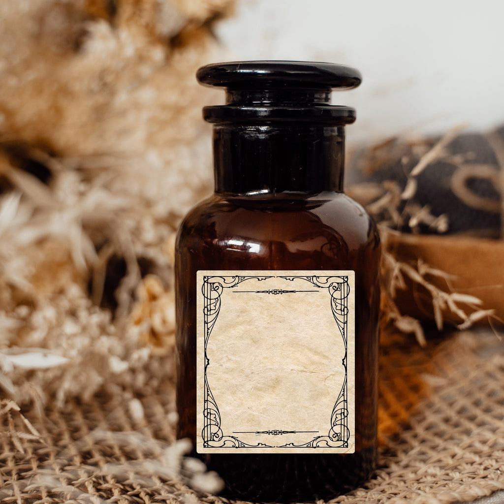 Digital Label Vintage Blank Apothecary Labels