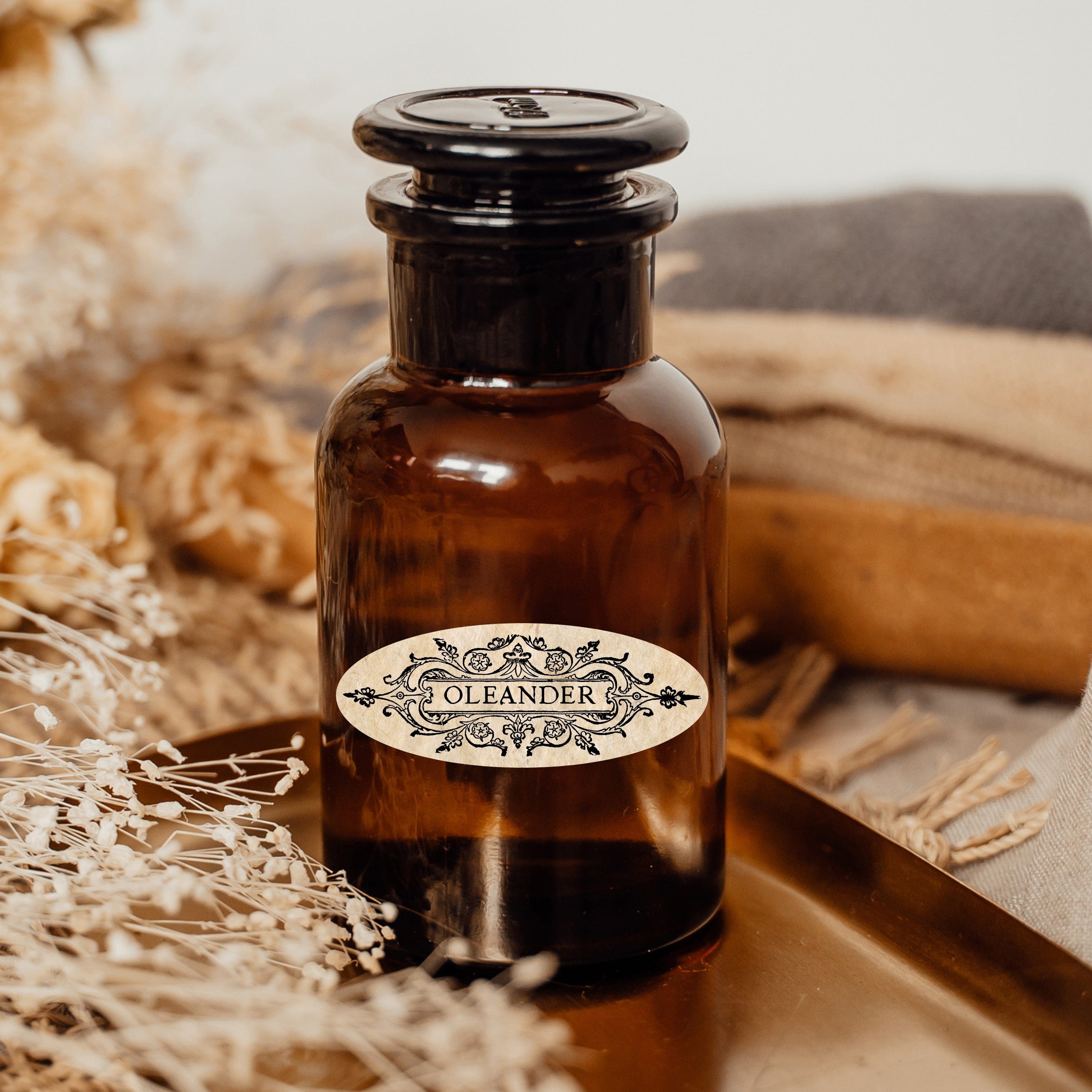 Digital Label Vintage Poison Labels