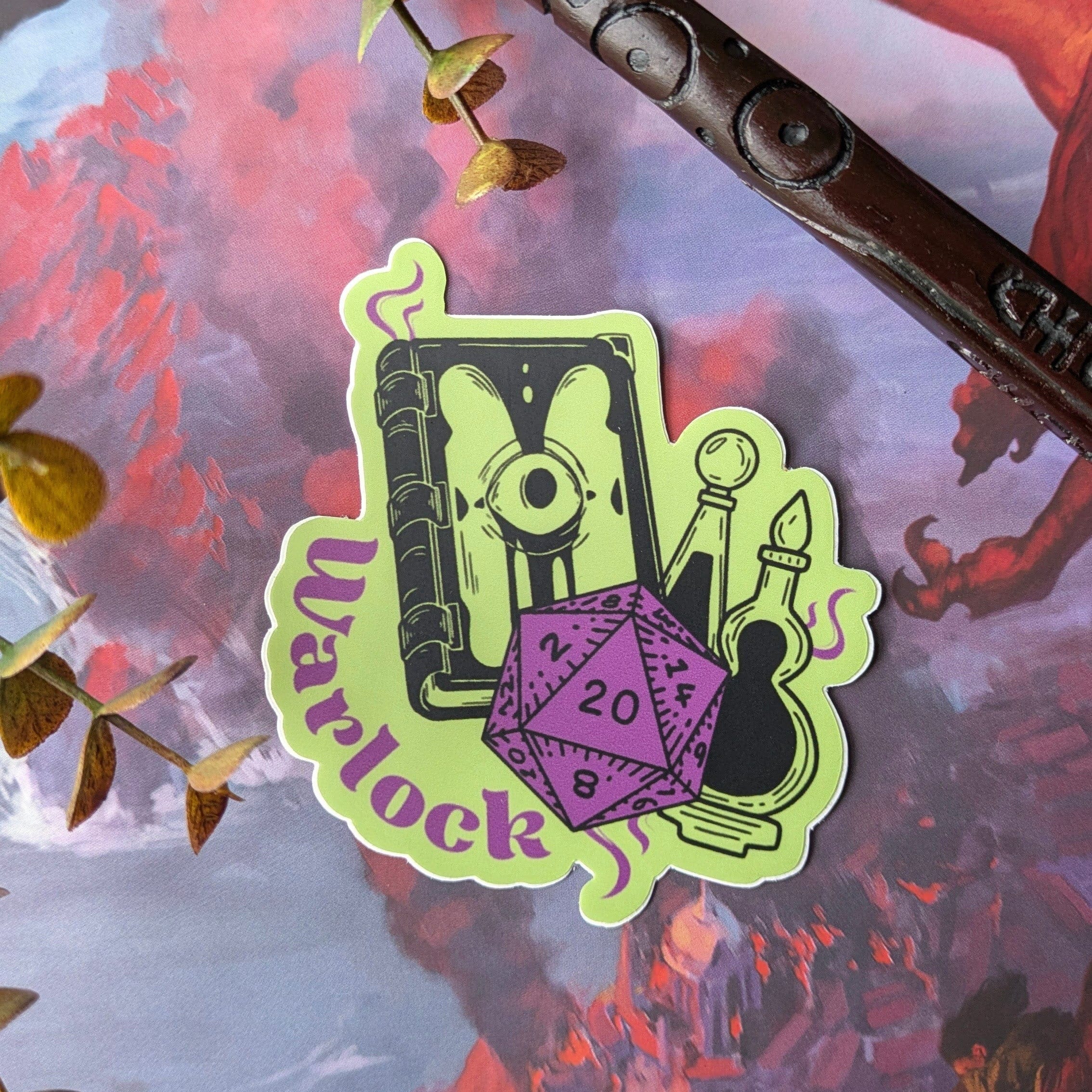 Sticker Warlock DnD Sticker