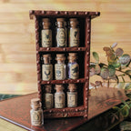 Miniature Witchy Dollhouse Potion Bottles – 1:12 Scale Miniature Apothecary Jars