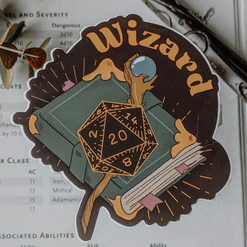 Sticker Wizard DnD Sticker